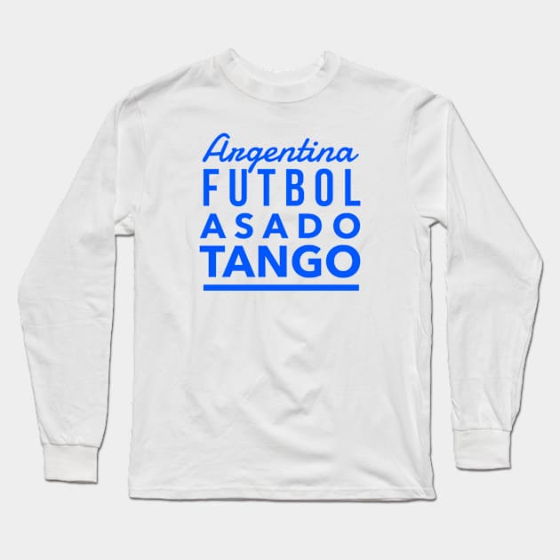 Argentina Long Sleeve T-Shirt by MessageOnApparel